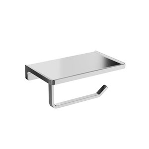 Изображение товара Держатель туалетной бумаги Stworki Эстерсунд S31345CR, с полкой, цвет хром