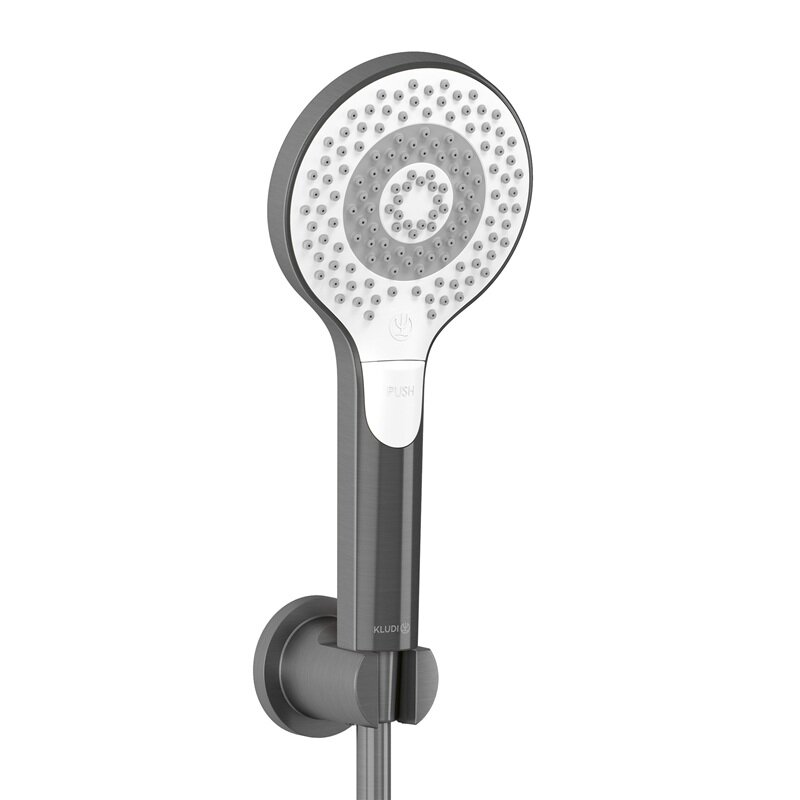 Изображение товара Душевой гарнитур Kludi Dive Х 69950N2-00, 3 режима струи, оружейная сталь