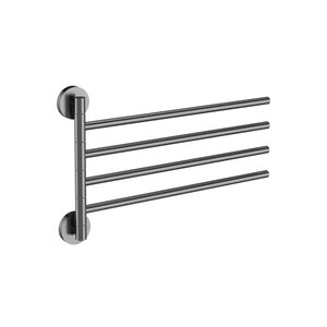 Изображение товара Полотенцедержатель Stworki Киркенес S45361GB, четверной, 38 см, цвет воронёная сталь, gunmetal
