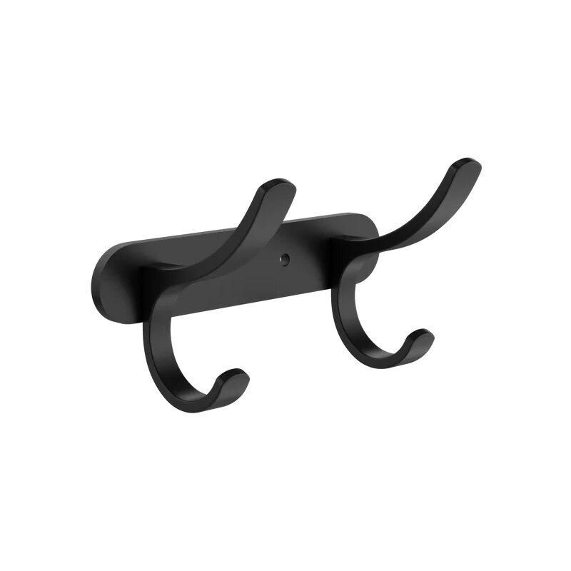 Изображение товара Планка Stworki Киркенес S45305BK 4 крючка настенная из нержавеющей стали черный матовый