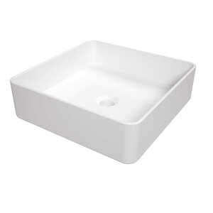Изображение товара Квадратная накладная раковина Deante Square CGS_6U4S 40 см белая керамика