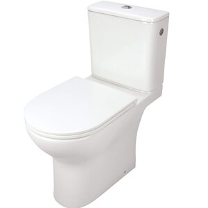 Изображение товара Напольный безободковый унитаз-компакт Deante Jasmin CDJD6RPS, крышка-микролифт, Торнадо, белый