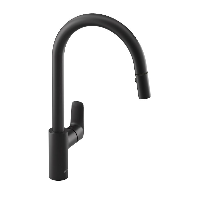 Изображение товара Смеситель для кухонной мойки Jacob Delafon July+ E35687-4-BL черный матовый с выдвижным изливом