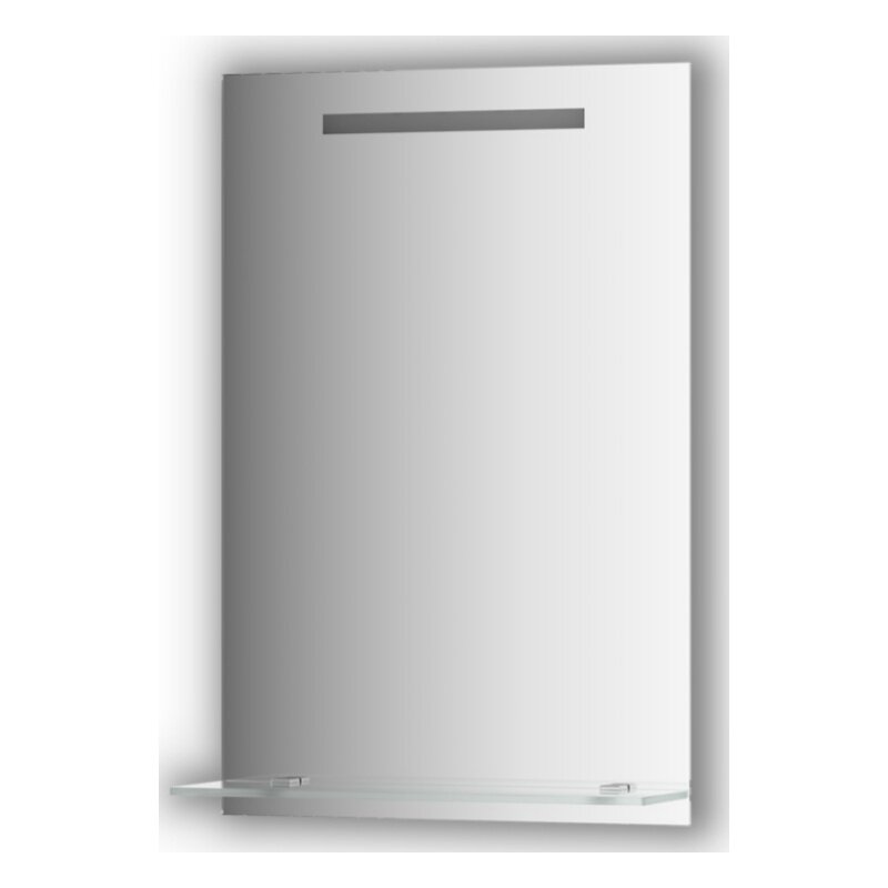 Изображение товара Зеркало Evoform Ledline-S BY 2152 50x75 см с полочкой и LED-светильником Изображение товара Зеркало Evoform Ledline-S BY 2152 50x75 см с полочкой и LED-светильником