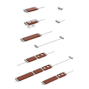 Изображение товара Набор аксессуаров для ванной комнаты Stworki Стокгольм S36388CRC хром кофейный современный стиль