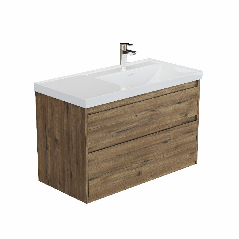 Изображение товара Тумба под раковину Aquanet Nova Lite 2.0 100 см напольная/подвесная цвет дуб рустикальный