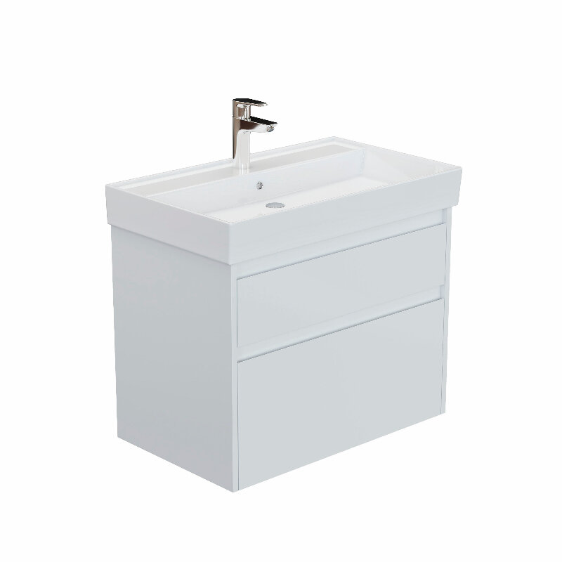 Изображение товара Тумба под раковину Aquanet Nova Lite 2.0 75 см белый глянец напольная/подвесная