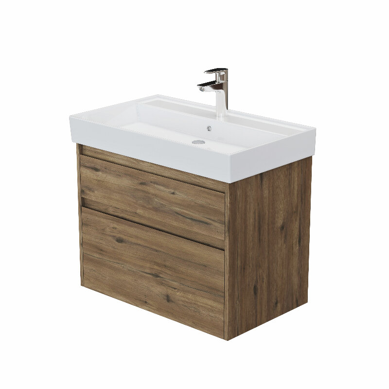 Изображение товара Тумба под раковину Aquanet Nova Lite 2.0 75 см дуб рустикальный напольная подвесная