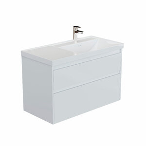 Изображение товара Тумба под раковину Aquanet Nova Lite 2.0 00346311/00346310, 90 см, напольная/подвесная, левая/правая, цвет белый глянец