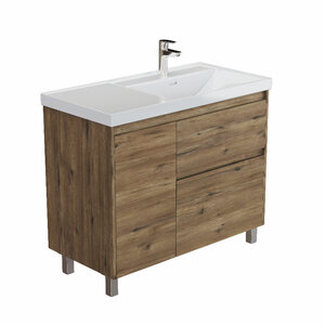 Изображение товара Тумба под раковину Aquanet Nova Lite 2.0 00346346/00346345, 90 см, напольная, левая/правая, цвет дуб рустикальный