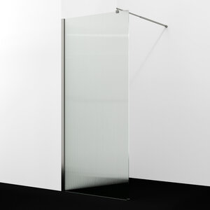 Изображение товара Душевая стенка WasserKRAFT Rur 30W46-FL, 110 см, со свободным входом, стекло рифленое, профиль серебристый