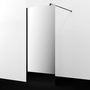 Изображение товара Душевая стенка WasserKRAFT Rur 30W46MB-MR, 110 см, со свободным входом, стекло зеркальное, профиль черный