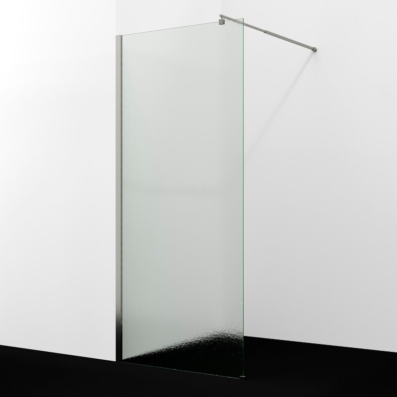 Изображение товара Душевая стенка WasserKRAFT Rur 30W40BN-TXG 120 см с никелевым профилем