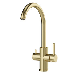 Изображение товара Смеситель для кухонной мойки Domaci Ливорно D8662GM, с подключением к фильтру, PVD золото матовое