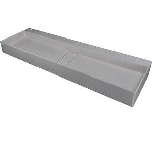 Изображение товара Раковина Deante Blur CQB_SU1S, 100 см, искусственный камень, цвет серый металлик