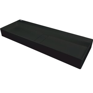 Изображение товара Раковина Deante Blur CQB_NU2S, 120 см, искусственный камень, цвет черный