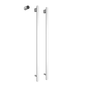 Изображение товара Полотенцесушитель электрический Aquame AQM3132CR, ширина 45 см, высота 100 см, диммер слева, цвет хром