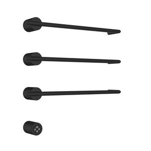 Изображение товара Полотенцесушитель электрический Aquame AQM3143MB, ширина 52 см, высота 50 см, диммер слева, цвет черный матовый