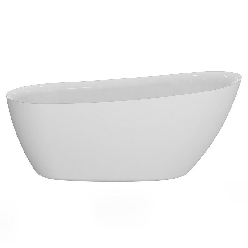 Изображение товара Акриловая ванна Aquame AQM3503GW 170х75 см белая глянцевая