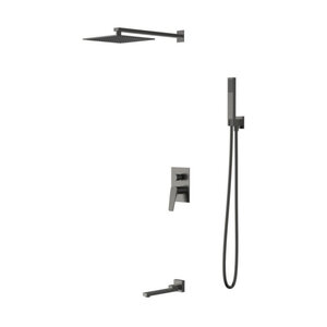 Изображение товара Душевая система Vincea Puro VSFW-5P1GM для ванны и душа, цвет вороненая сталь