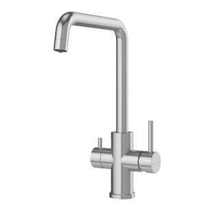 Изображение товара Смеситель для кухонной мойки Domaci Ливорно D8652S, с подключением к фильтру, PVD сталь