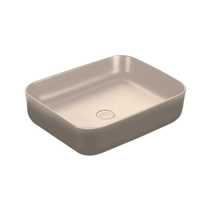Изображение товара Раковина Vincea VBS-105MC 50 см фарфор угловая накладная капучино матовая