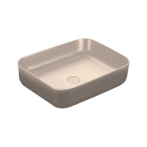 Изображение товара Раковина Vincea VBS-105MC, 50 см, фарфор, накладная, цвет капучино матовый