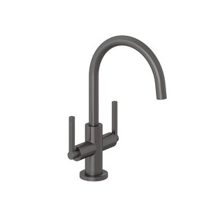 Изображение товара Смеситель Kludi Nova Fonte Puristic 20118N215 для раковины с донным клапаном из оружейной стали