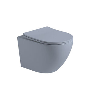 Изображение товара Подвесной безободковый унитаз Vincea Globo VT1-14SMO, крышка-сиденье микролифт, ультратонкая, цвет океан матовый