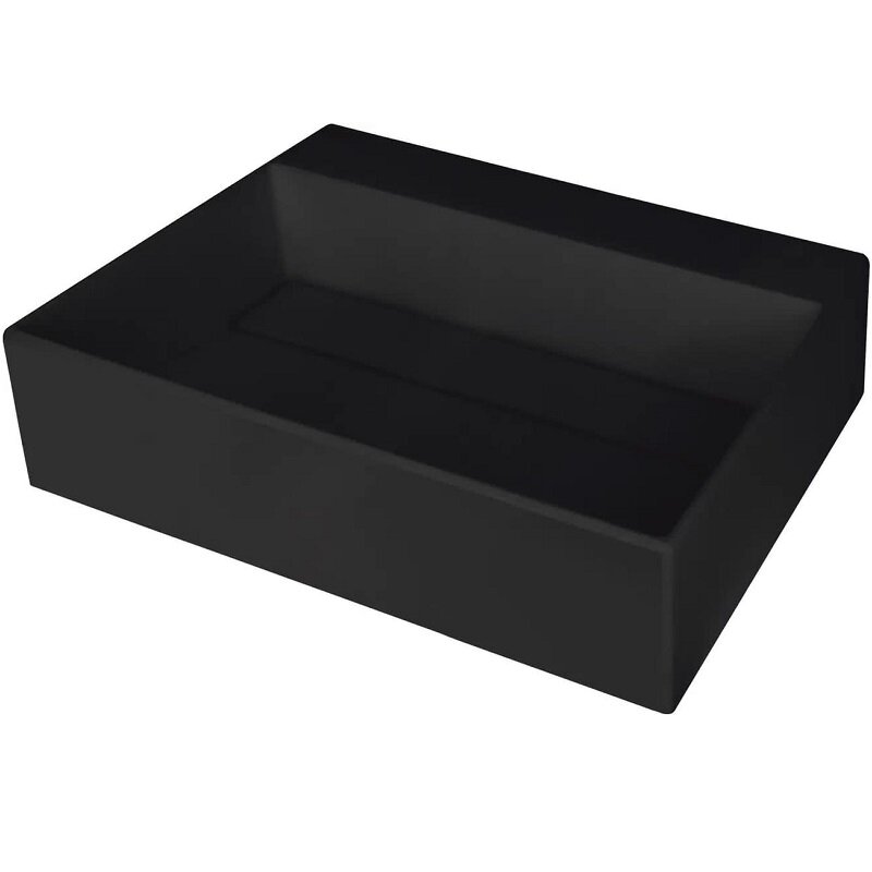 Изображение товара Раковина Deante Correo CQR_NU5M 50 см из искусственного камня черная накладная