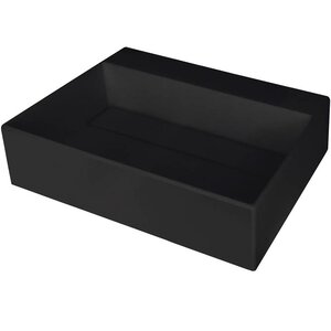 Изображение товара Раковина Deante Correo CQR_NU5M 50 см из искусственного камня черная накладная