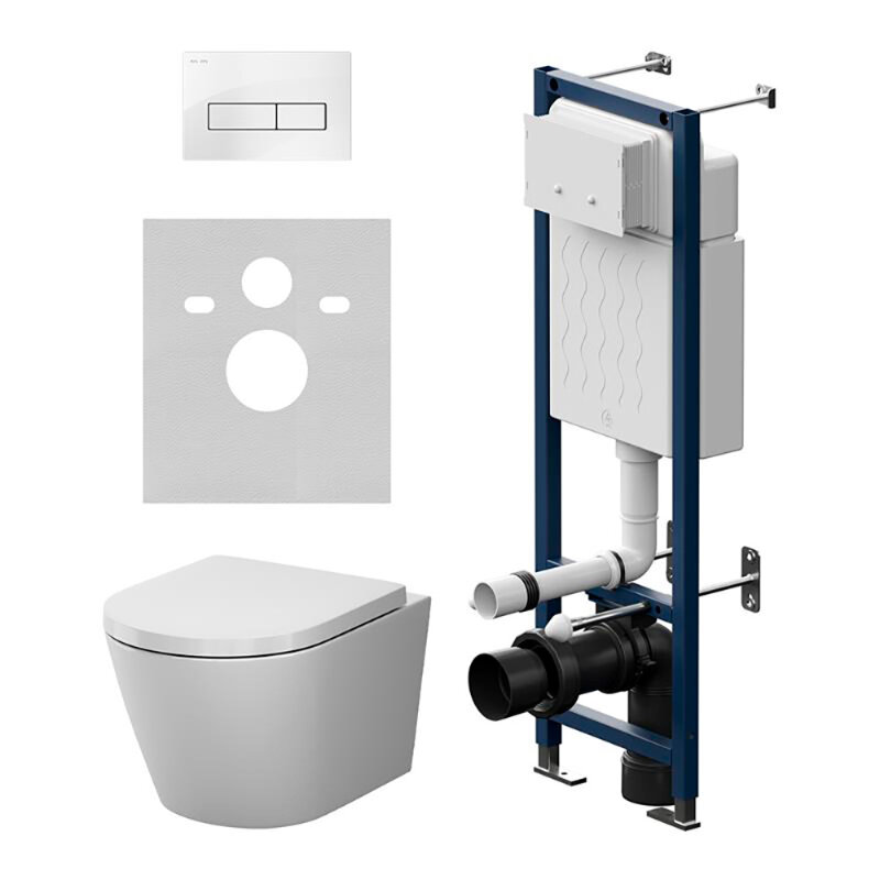 Изображение товара Инсталляция ErgoFit с унитазом AM.PM X-Joy - белый- микролифт