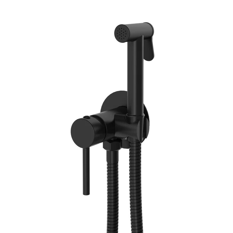 Изображение товара Гигиенический душ Stworki Эстерсунд S31150BK с внутренней частью и смесителем черный матовый Изображение товара Гигиенический душ Stworki Эстерсунд S31150BK с внутренней частью и смесителем черный матовый