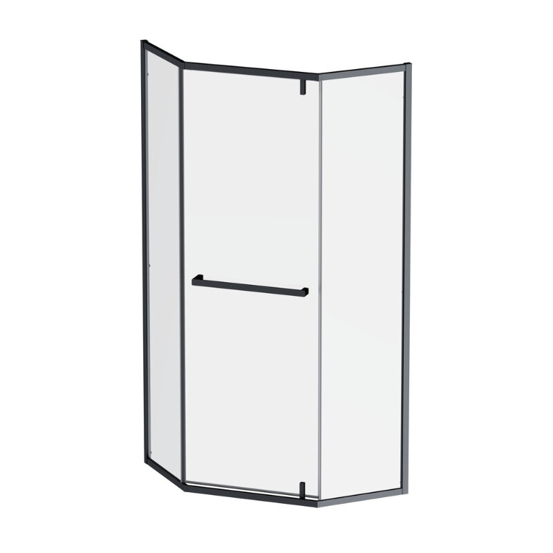 Изображение товара Душевой уголок Am.Pm Gem W90G-405-9090-BT 90х90 см стекло прозрачное черный профиль