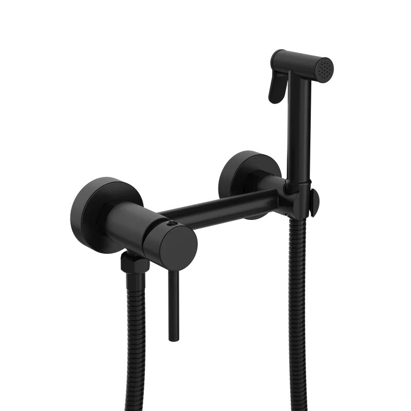 Изображение товара Гигиенический душ Stworki Эстерсунд S31155BK с смесителем и PVD покрытием черный матовый Изображение товара Гигиенический душ Stworki Эстерсунд S31155BK с смесителем и PVD покрытием черный матовый