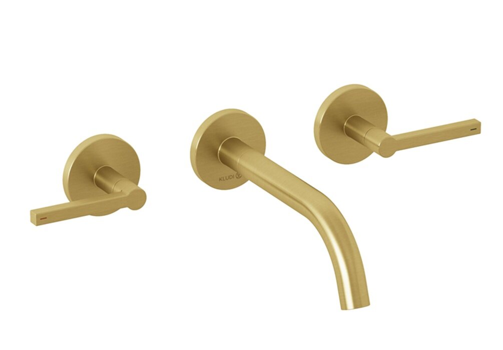 Изображение товара Смеситель для раковины Kludi Nova Fonte Puristic 20144N015 золото брашированное Германия