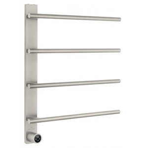 Изображение товара Полотенцесушитель электрический Wonzon & Woghand Nurnberg WW-AL344-BN, ширина 50 см, высота 60 см, диммер слева, PVD-покрытие, цвет никель брашированный