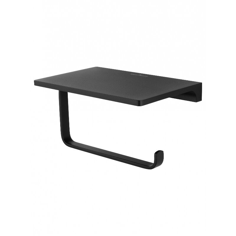 Изображение товара Держатель туалетной бумаги Wonzon & Woghand Eclipse WW-9126-BL с полкой черный