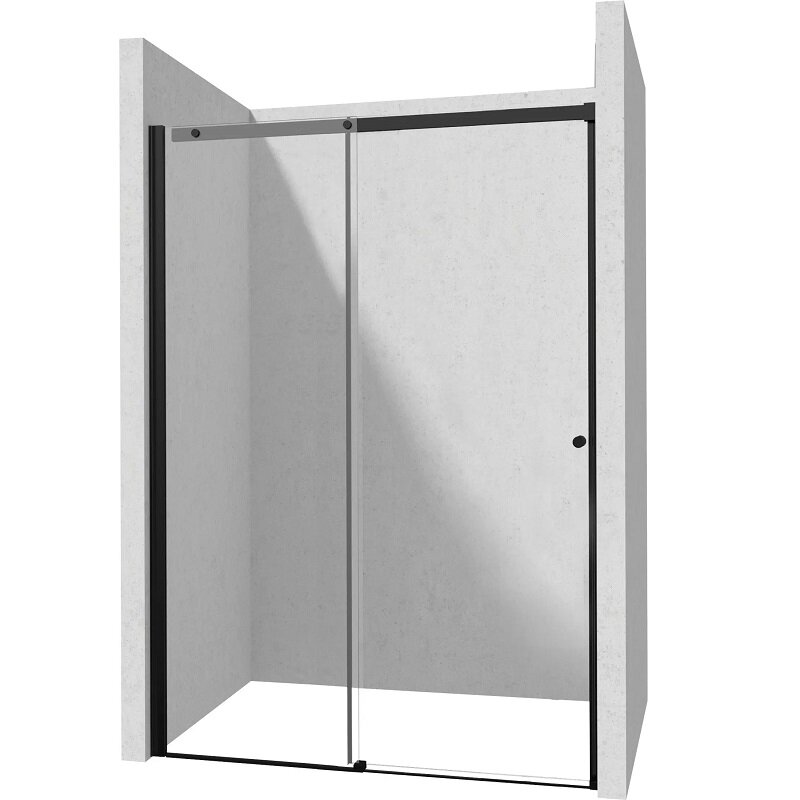 Изображение товара Душевая дверь в нишу Deante Kerria Plus KTSPN17P 170x200 см раздвижная стекло прозрачное черный про