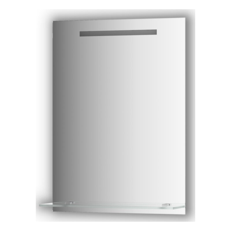 Изображение товара Зеркало с полочкой и LED-светильником Evoform Ledline-S BY 2153 55х75 см Изображение товара Зеркало с полочкой и LED-светильником Evoform Ledline-S BY 2153 55х75 см