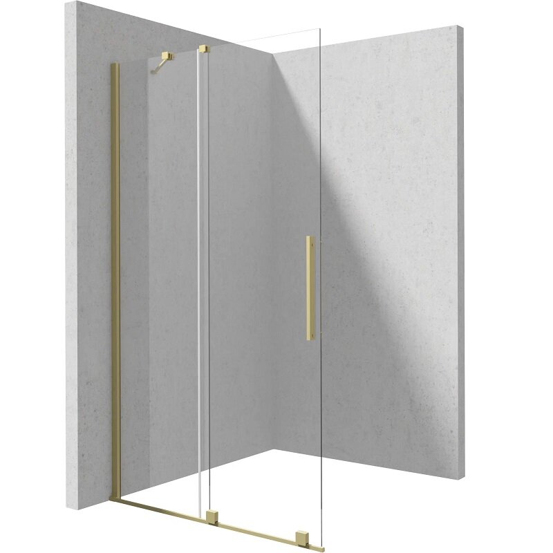 Изображение товара Душевая дверь Deante Prizma KTJ_Z30R 100х195 см стекло прозрачное профиль золото матовое