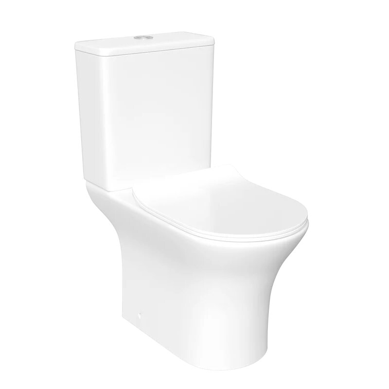 Изображение товара Унитаз-компакт Stworki Олланд S01400WH, безободковый, крышка микролифт, цвет белый Изображение товара Унитаз-компакт Stworki Олланд S01400WH, безободковый, крышка микролифт, цвет белый
