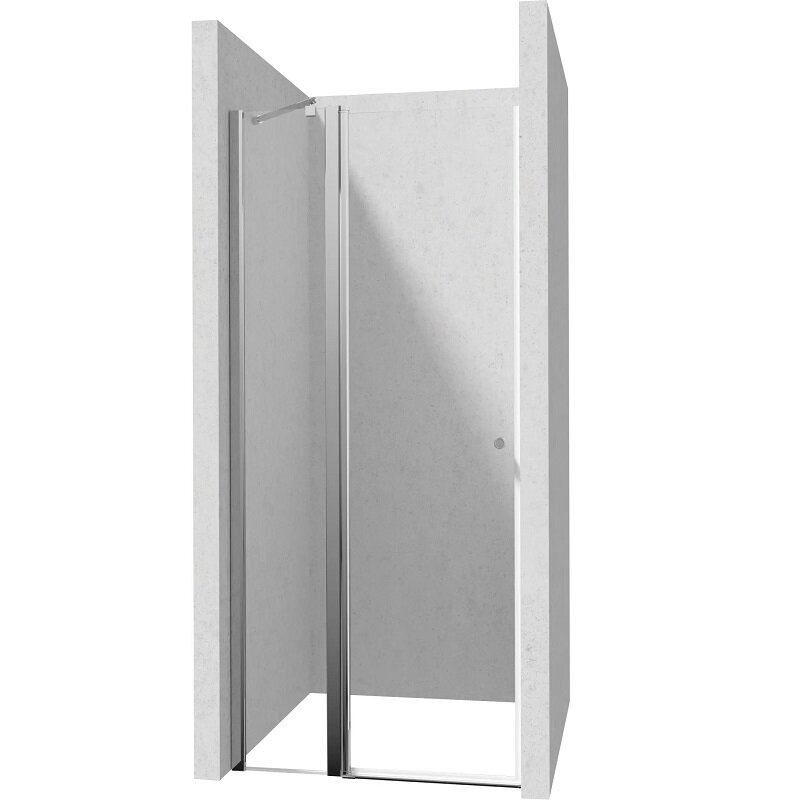 Изображение товара Душевая дверь в нишу Deante Kerria Plus KTSU043P 100x200 см распашная стекло прозрачное хром