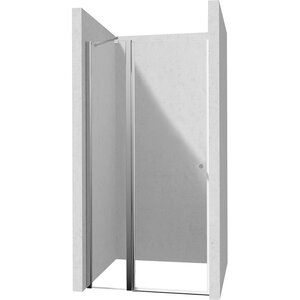 Изображение товара Душевая дверь в нишу Deante Kerria Plus KTSU045P, 120 х 200 см, распашная, стекло прозрачное, профиль хром