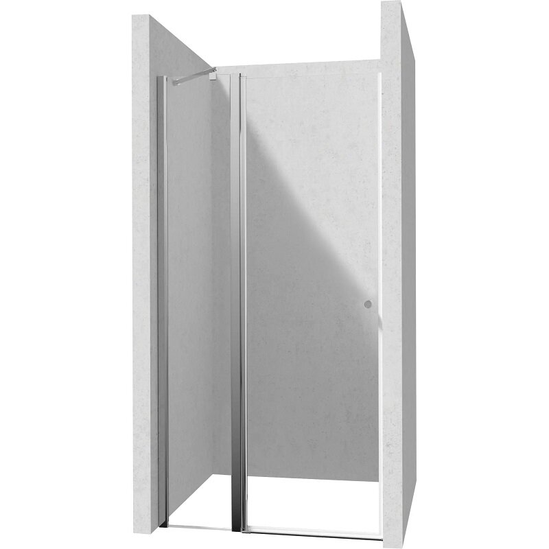 Изображение товара Душевая дверь в нишу Deante Kerria Plus KTSU045P, 120 х 200 см, распашная, стекло прозрачное, профиль хром Изображение товара Душевая дверь в нишу Deante Kerria Plus KTSU045P, 120 х 200 см, распашная, стекло прозрачное, профиль хром