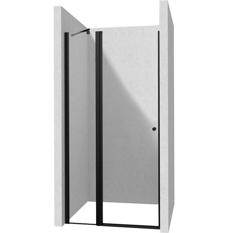 Изображение товара Душевая дверь в нишу Deante Kerria Plus KTSUN45P, 120 х 200 см, распашная, стекло прозрачное, профиль черный Изображение товара Душевая дверь в нишу Deante Kerria Plus KTSUN45P, 120 х 200 см, распашная, стекло прозрачное, профиль черный