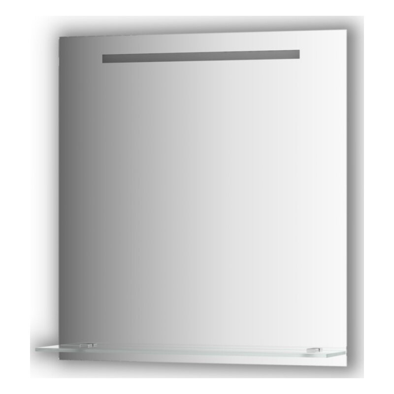 Изображение товара Зеркало с полочкой и LED-светильником Evoform Ledline-S BY 2155 70х75 см Изображение товара Зеркало с полочкой и LED-светильником Evoform Ledline-S BY 2155 70х75 см