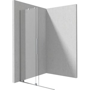 Изображение товара Душевая дверь Deante Prizma KTJ_F39R, 90 х 195 см, стекло прозрачное, профиль брашированная сталь