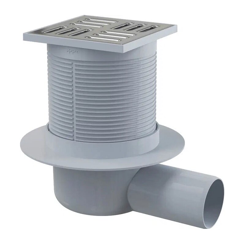 Изображение товара Душевой трап Deante KOS 001C 100x100 мм с решеткой из нержавеющей стали хром