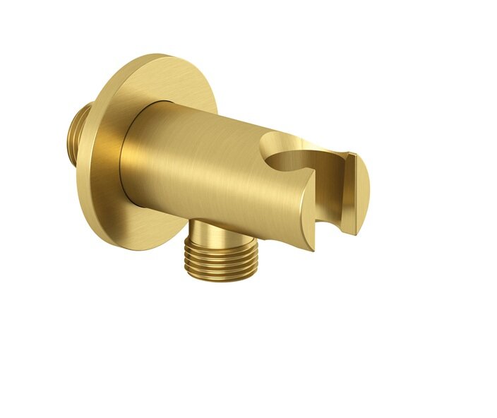 Изображение товара Шланговое подключение Kludi A-QA 65567N0-00 с держателем лейки золото брашированное